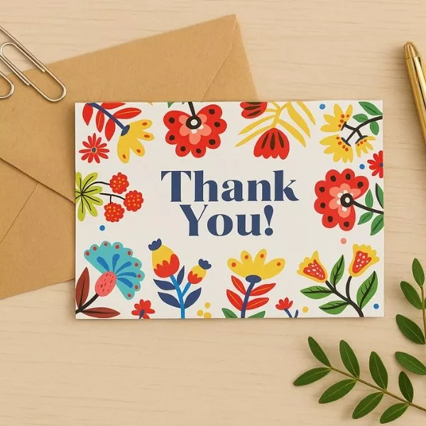 Same Day Thank You Card Printing UK
