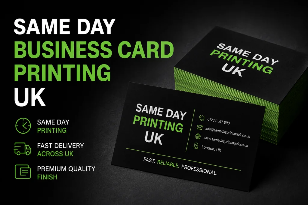 same day Business card Printing UK 1